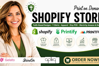 design shopify print on demand printful tshirt printify etsy pod merch by amazon