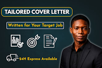 write a tailored cover letter for your next job application