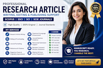 write, edit, format, prepare your research article for scopus, ssci, sci, scie