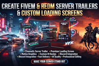 create fivem redm server trailers and custom loading screens