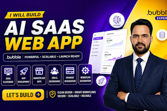 develop ai saas mvp and marketplace web apps with bubble io