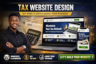 design bookkeeping website accounting website finance website tax website leads