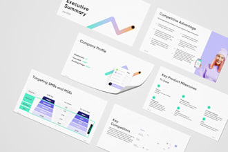 design your pitch deck or sales presentation