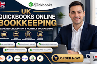 do UK quickbooks online bookkeeping bank reconciliation and monthly bookkeeping