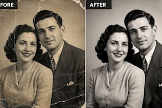 restore old photos restoration photo retouching photoshop image editing