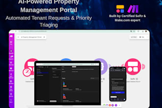 build an ai property management portal and tenant app using softr and make