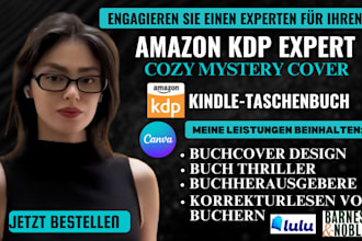 ich werde ihr thriller krimi cozy mystery buchcover designen KDP