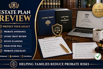 review your estate plan and provide a probate avoidance checklist