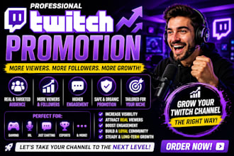 organically promote your twitch channel,lilive viewers through campaign planning