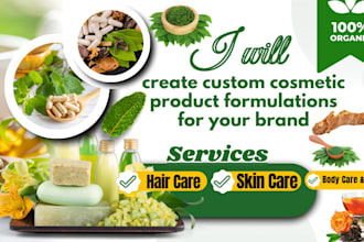 create custom skincare formulations and cosmetic formulas