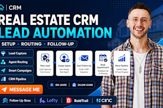 setup follow up boss lofty boldtrail cinc real estate CRM lead automation