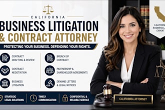 provide california business litigation and contract attorney services