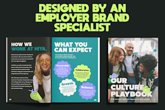 design an engaging employer brand or company culture publication