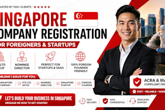 do singapore pte ltd llc company registration for non residents nominee director