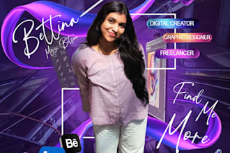 design cinematic posters, social media graphics and photoshop edits