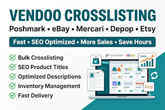 do vendoo crosslisting to poshmark mercari ebay depop etsy and cross listing