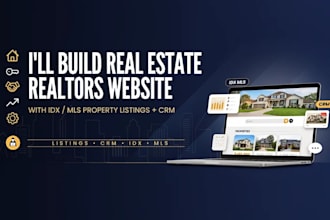 build real estate realtors website with idx mls property listings and CRM