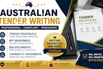 write australian tender proposal rft response bid document capability statemet