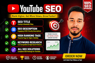 do youtube SEO with title, description, tags