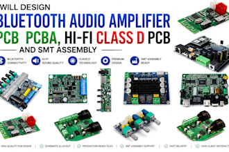 design bluetooth audio amplifier pcb pcba hi fi class d pcb and smt assembly