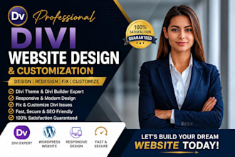 develop wordpress website with divi5, divi theme, divi builder