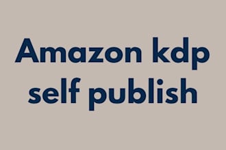 editaré y maquetaré tu libro en español para amazon KDP