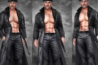 design custom second life mesh clothing outfit for your avatar