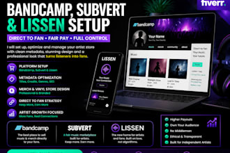 build your direct to fan music store on bandcamp or subvertand do taxclaude