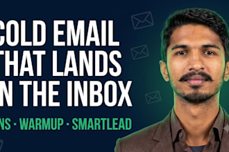 setup smartlead cold email infrastructure, dns, and inbox warmup