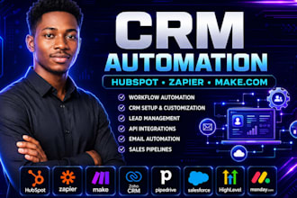 set up hubspot CRM with automation, pipelines, and workflows