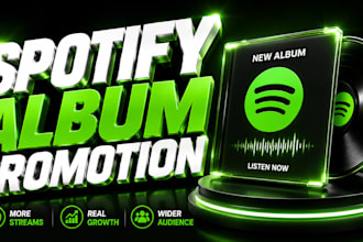 spotify album promotion, spotify music track promotion