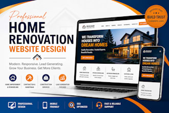 design a kitchen and bathroom remodeling website with before after gallery