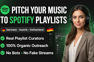 promote pitch spotify track song to playlist curators in germany music listeners