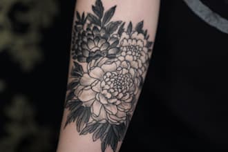 design a japanese inspired tattoo concept with detailed