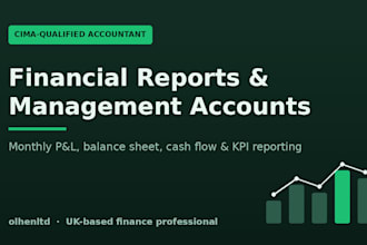 build your monthly financial reports and management accounts