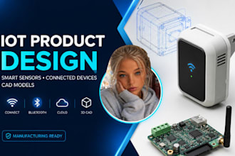 iot product design for smart sensors, connected devices and hardware cad models
