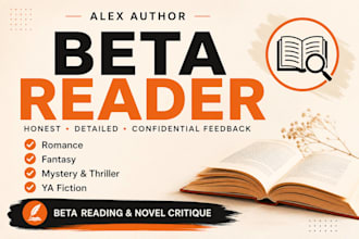 beta read and critique your novel or short story