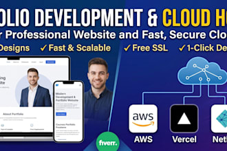 do portfolio website development and cloud hosting