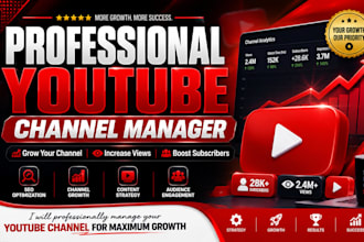 professionally manage your youtube channel