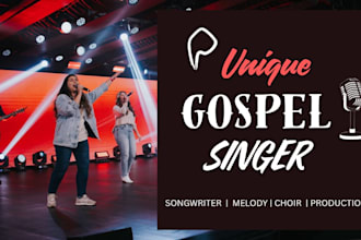 be your professional gospel music singer songwriter and producer