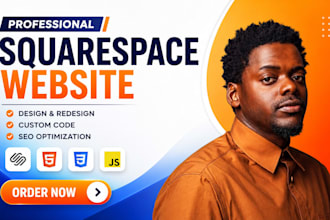 build, redesign squarespace website, custom code, API integration, bug fix
