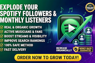 do organic spotify music promotion to grow your followers streams pre save ads