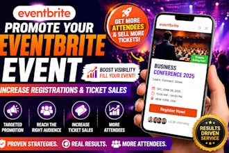 promote your eventbrite event to increase registrations and ticket sales