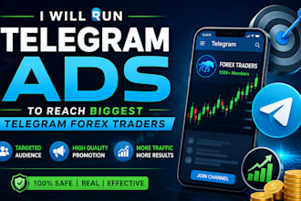 run telegram ads, to reach biggest telegram forex traders, telegram promotion