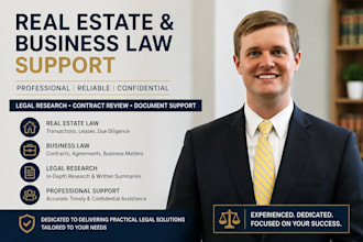 provide professional legal research and contract review services
