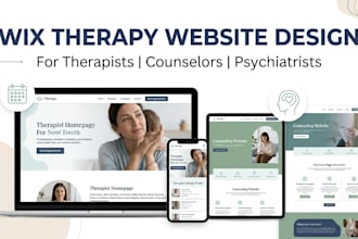 design or redesign wix psychiatrist mental health therapy website