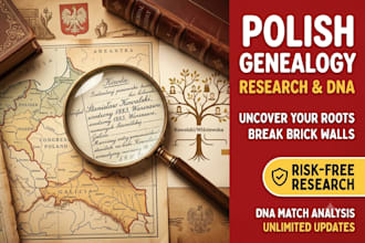 do polish genealogy research, brick walls, dna matches, risk free