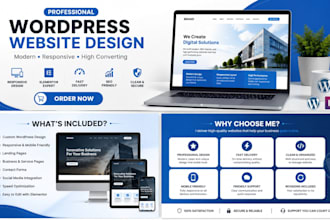 design a professional wordpress website template