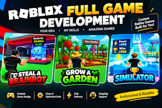 full roblox game  steal a brainrot grow a garden simulator