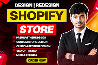 develop shopify store design or redesign shopify dropshipping ecommerce site